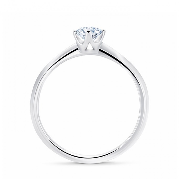 Solitario "Roma S" Diamante 0.30 cts. en oro blanco