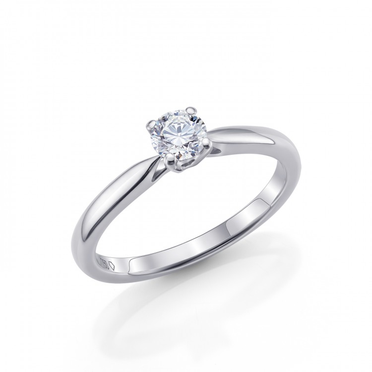 Solitario "Nairobi-PT" platino 950 con Brillante - SR 18 PT