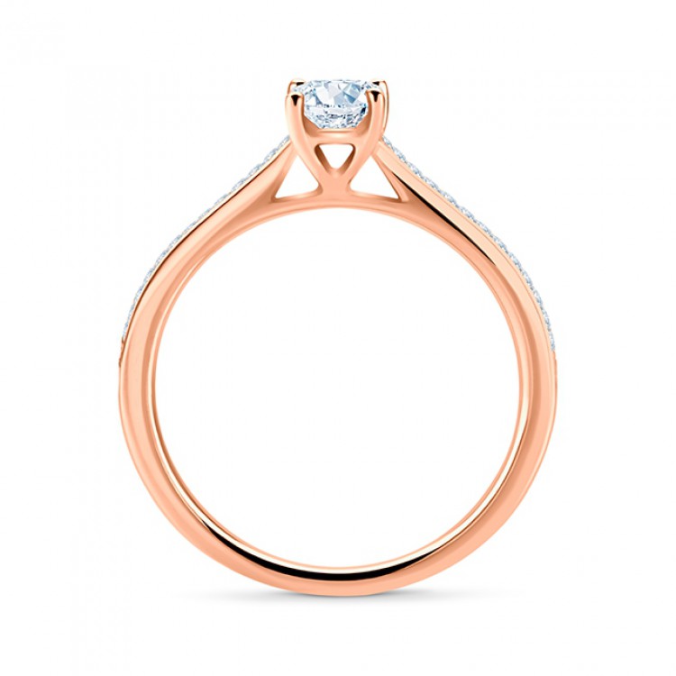 Anillo "Melodía" con precioso diseño con una talla princesa