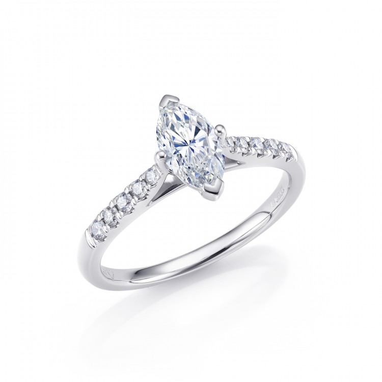 Sortija "Marquise" de mujer elegante y femenina - SMJK-12