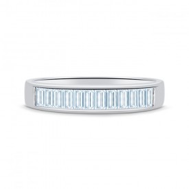 Alianza de diamantes baguette