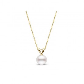 Collar en oro amarillo y Perla australiana