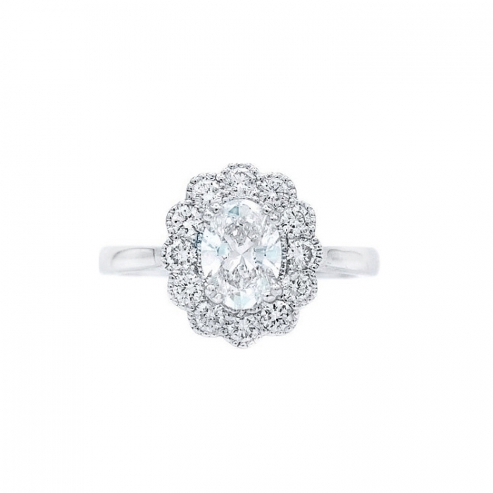 Anillo "Osaka" oro 18k y diamante