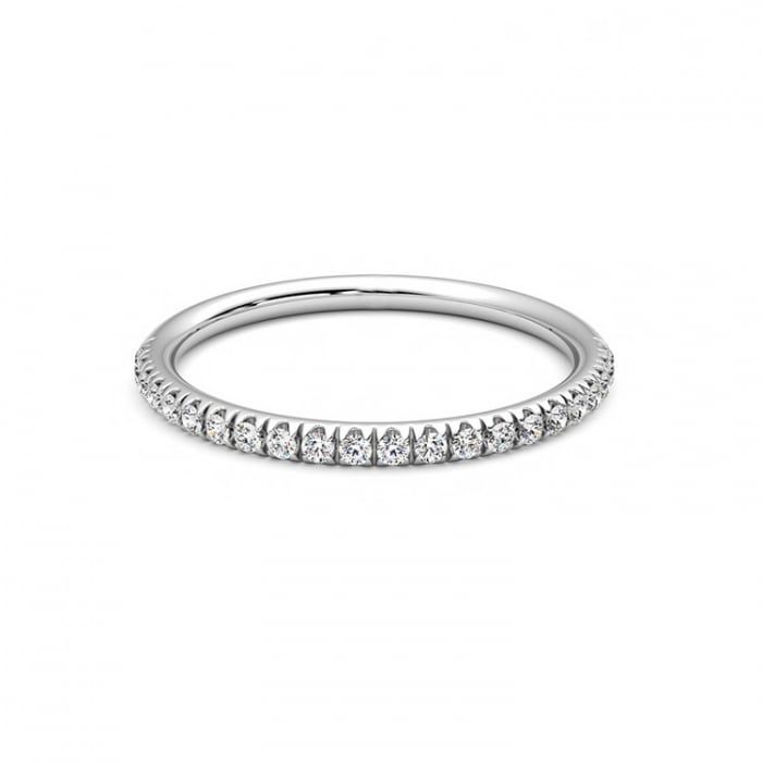 Alianza Oro Blanco y diamantes Modelo SRW1 