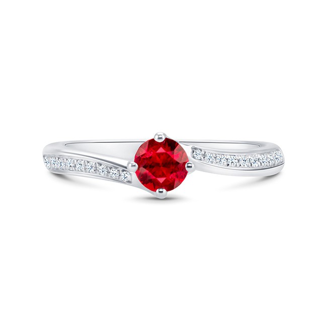 Anillo Rubí y brillantes RED ARBA-B SR 25 RUBI