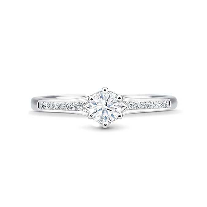 Anillo “SidneyCity” oro blanco y diamantes