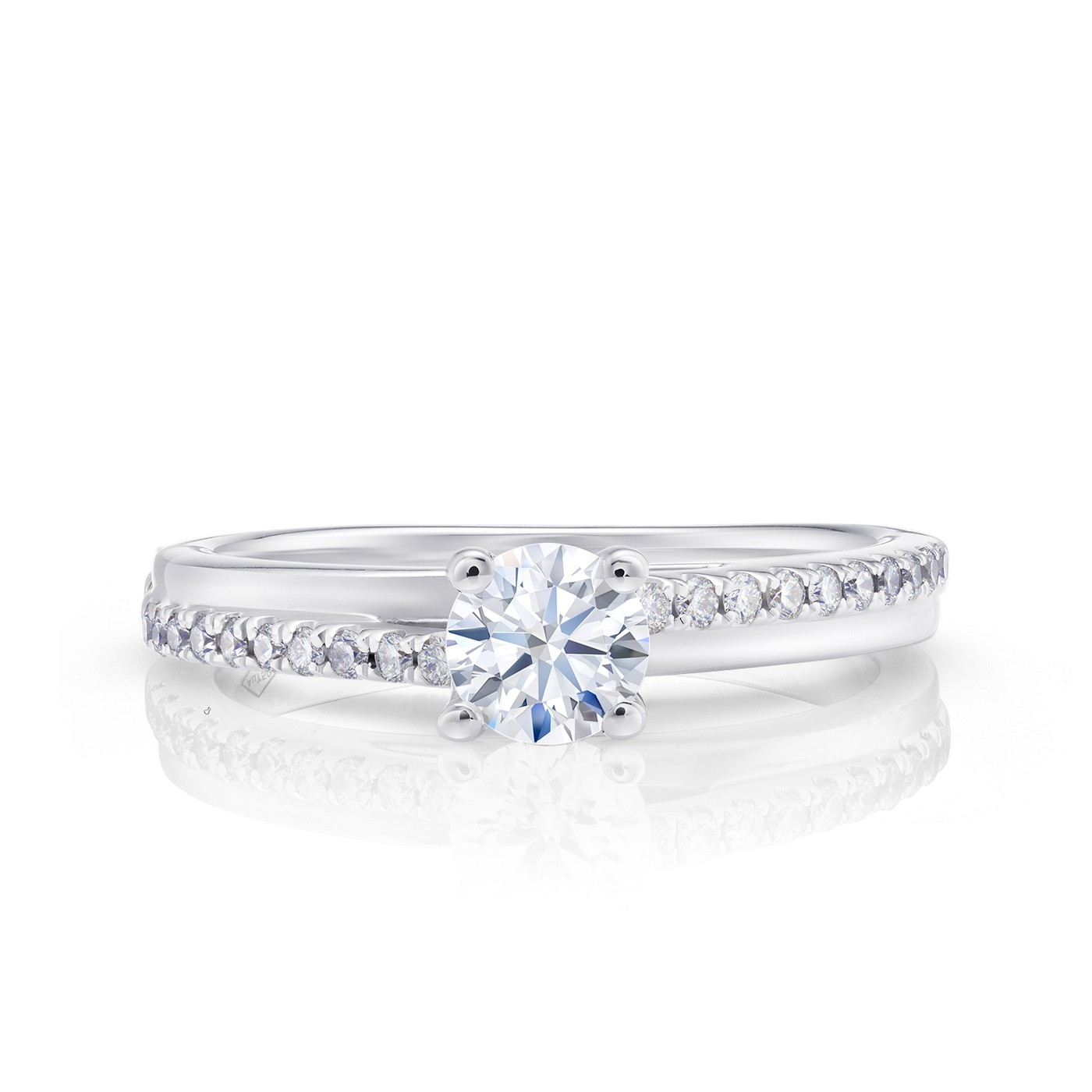Anillo exclusivo y moderno de compromiso con Brillantes "Helsinki"  SR 38