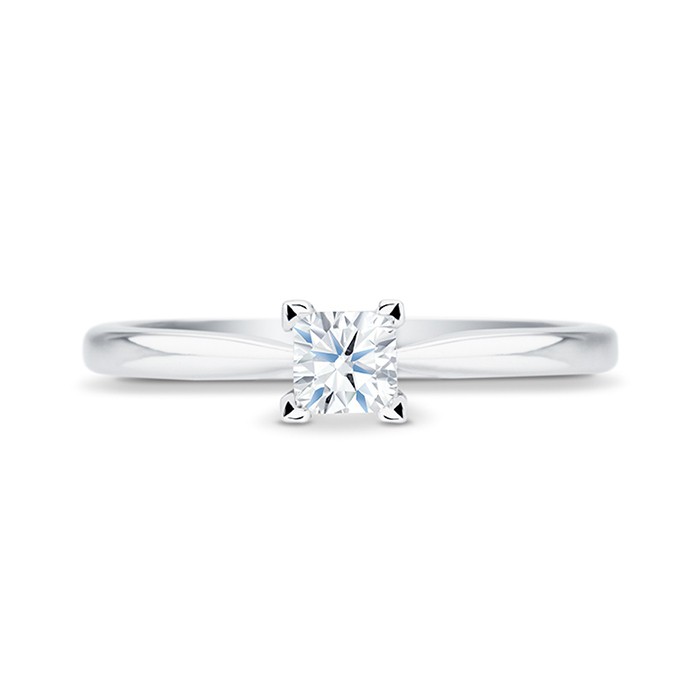 Anillo de Platino 950 Diamante talla Princesa