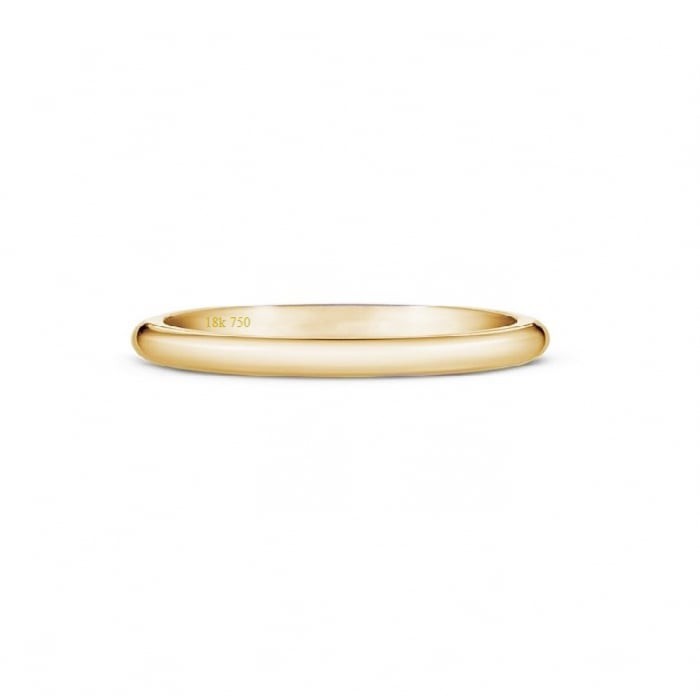 Anillo Clásico de boda 2.5 por 1.5mm Oro Rosa 18k Confort D1 OR