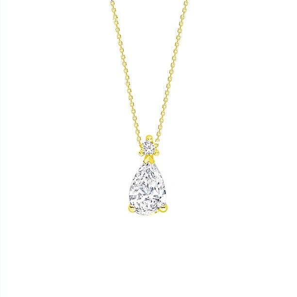 Colgante "Drop" Oro amarillo talla perilla  - CR 9 OA