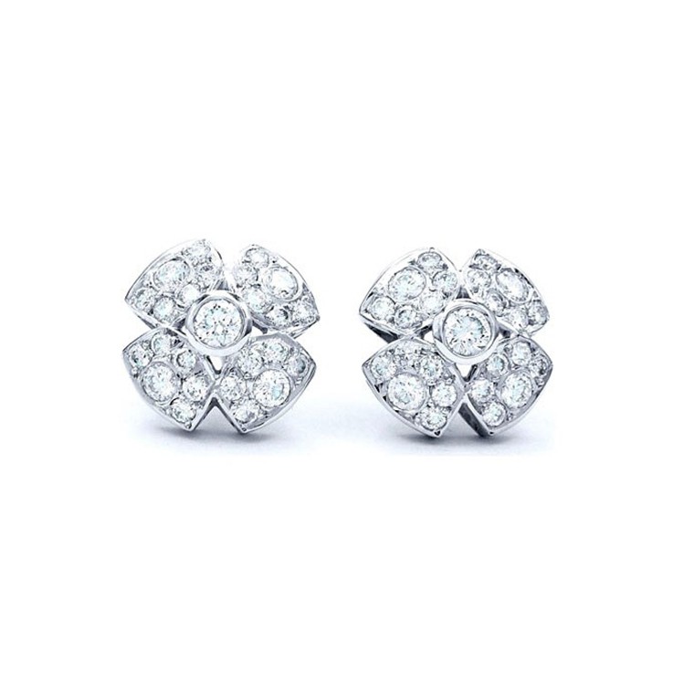 Pendientes en forma de flor con Diamantes "Honey" - PM 39