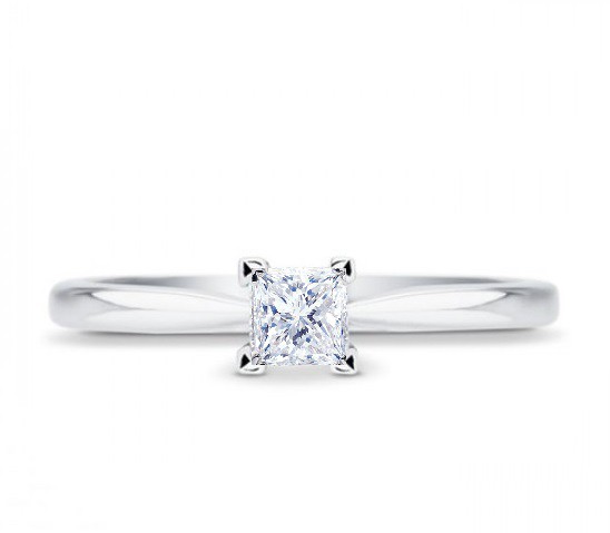 Solitario "Surya" de diamante en talla princesa - SR 3