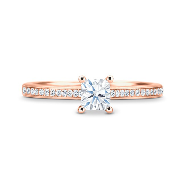 Anillo "Melodía" con precioso diseño con una talla princesa