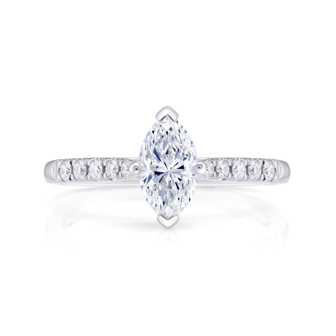 Sortija "Marquise" de mujer elegante y femenina - SMJK-12