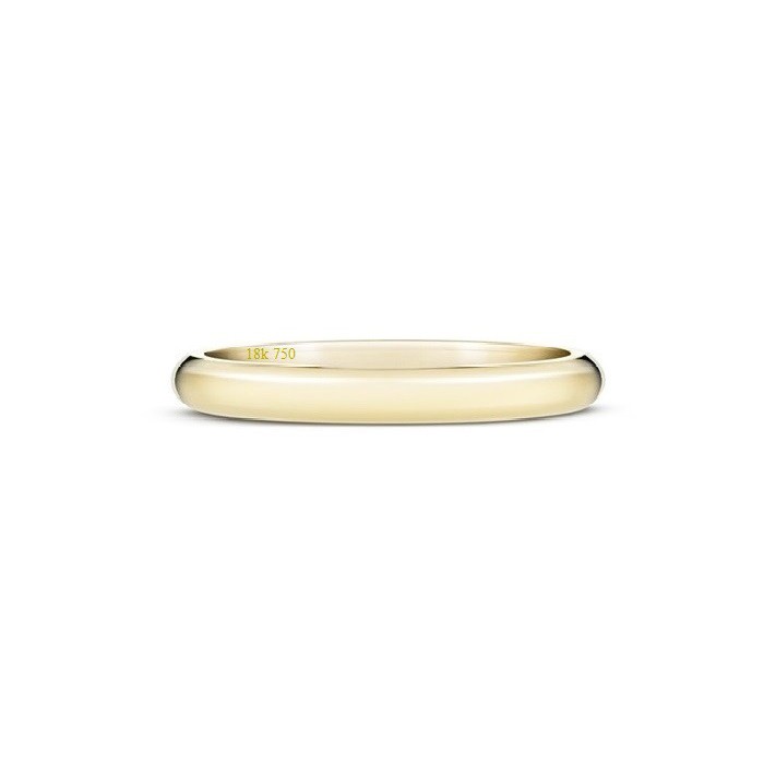 Wedding Ring oro amarillo 3.5 por 2mm ancho confort B3OA