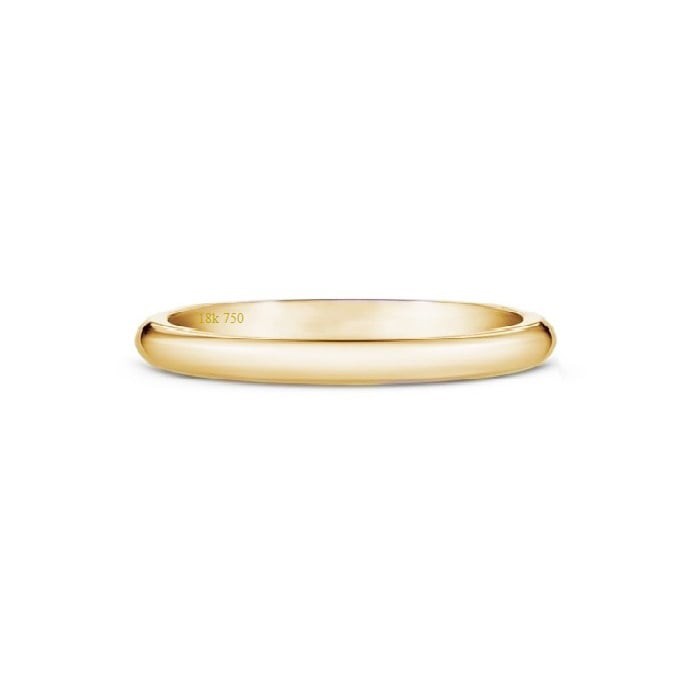 Alianza en oro rosa 18 kilates 3 mm Modelo Confort D2OR