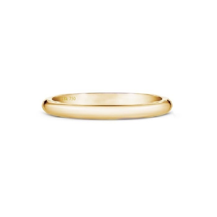 Wedding Ring oro 18 kilates 3.5mm media caña B