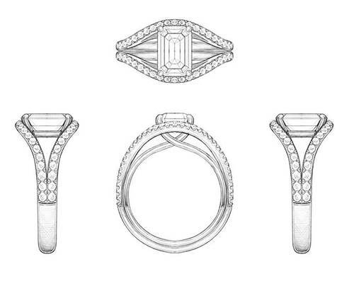 Diseños anillos de pedida