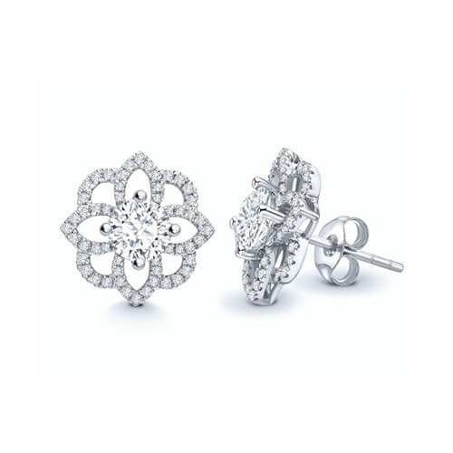 pendientes de diamantes